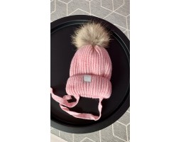 Дитяча зимова шапка Рожева