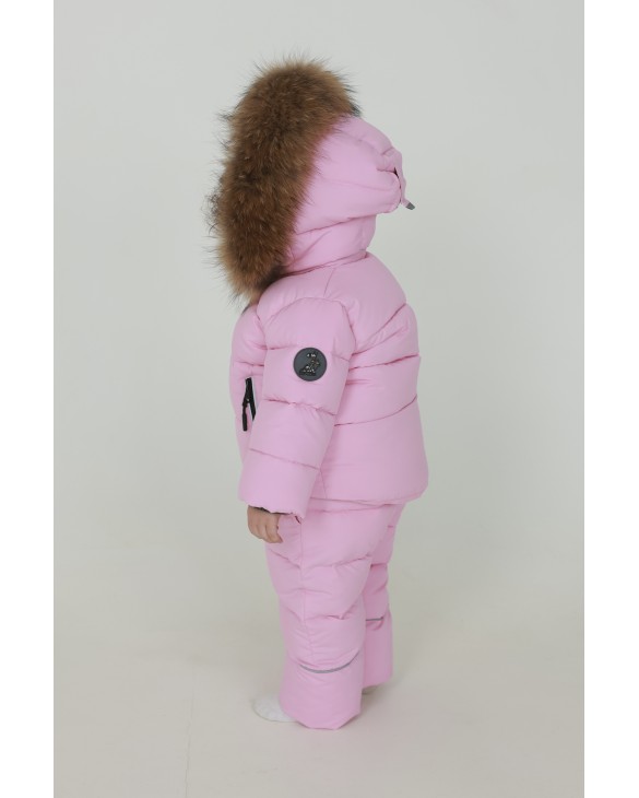 Дитячий зимовий комбінезон Ніжно-рожевий оксамит